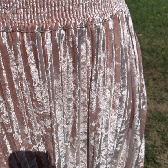 Crushed Velvet Midi Skirt - Picture 2 of 5